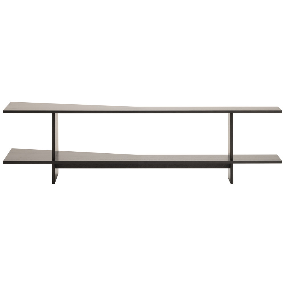 oak / urethane finish, bold black