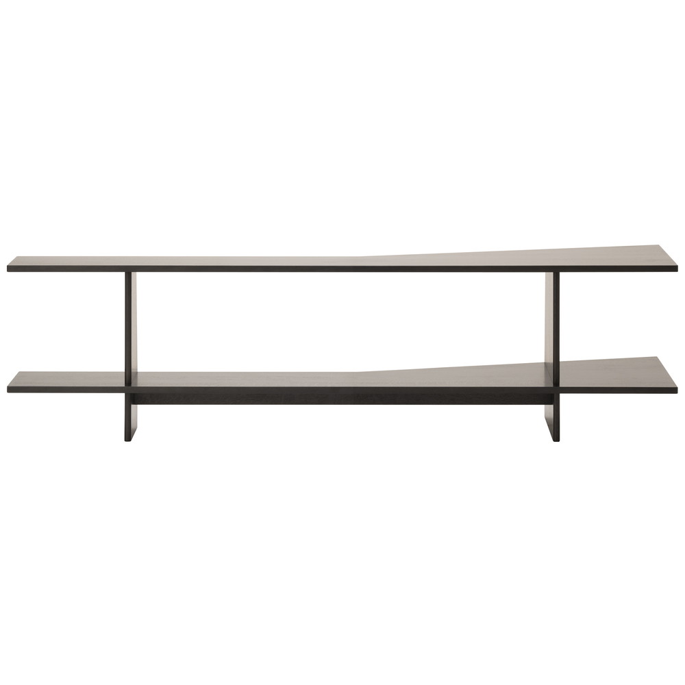 oak / urethane finish, bold black