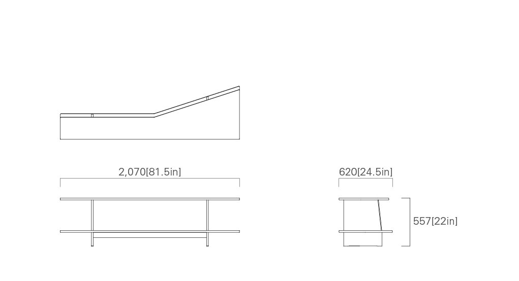 ANGLED OPEN SHELF 207 Right