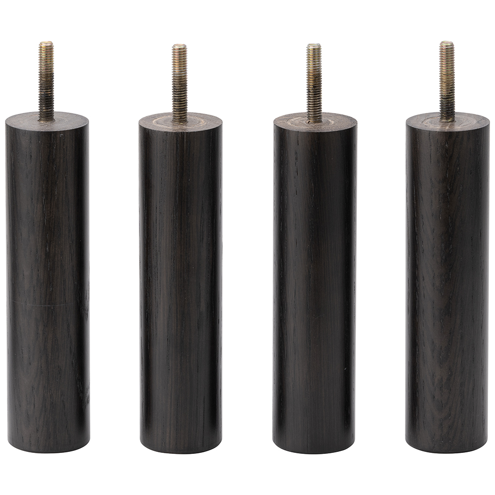 oak / urethane finish, bold black