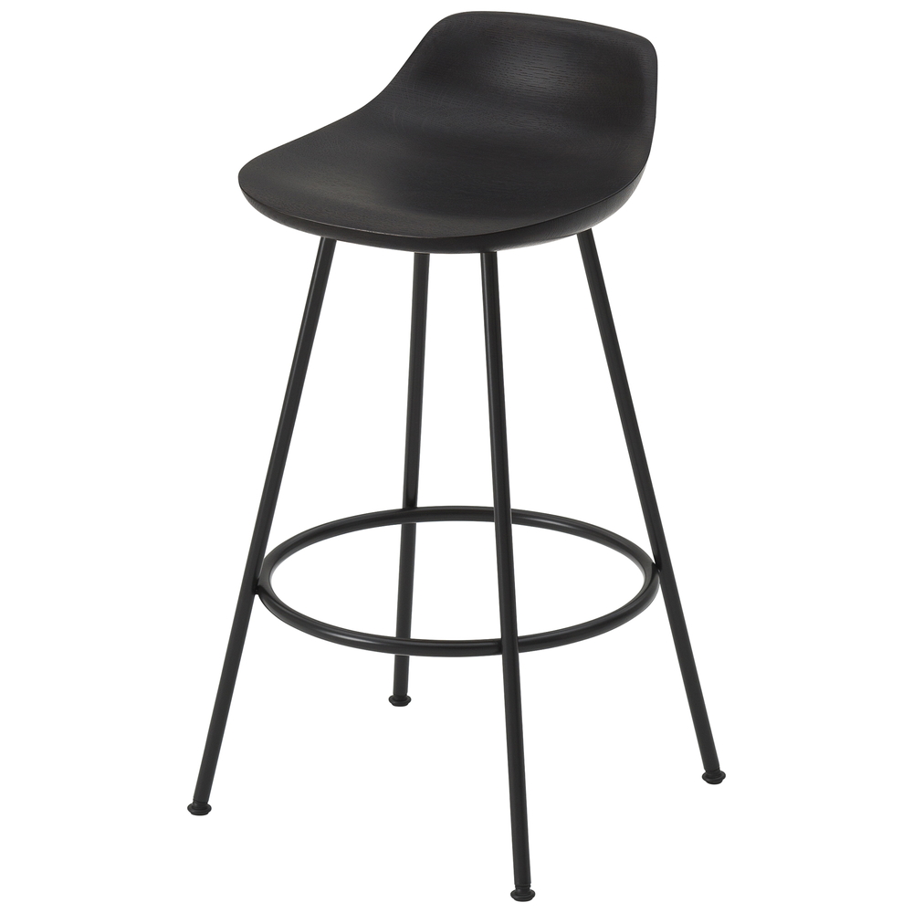 oak / urethane finish, bold black