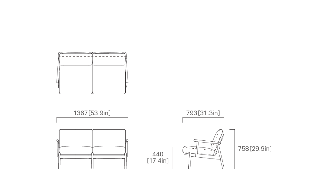 TWO SEATER SOFA