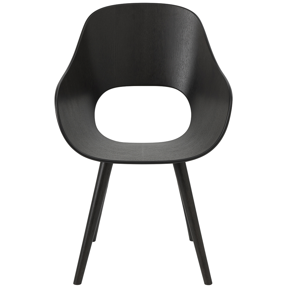 oak / urethane finish, bold black