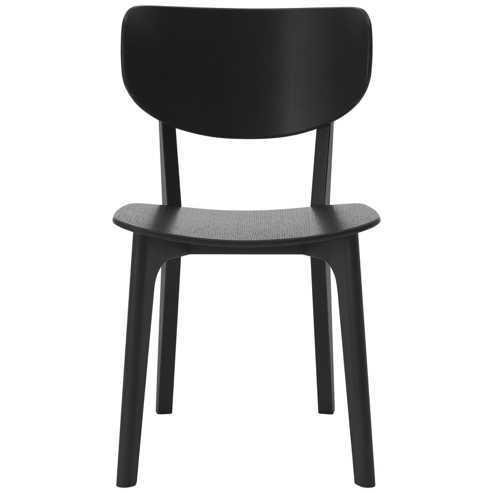 oak / urethane finish, bold black