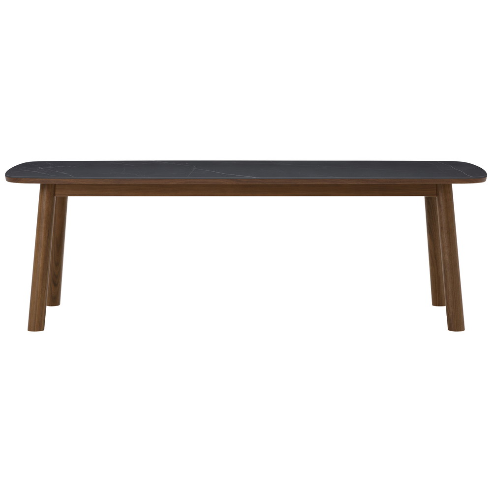 walnut / urethane finish, clear