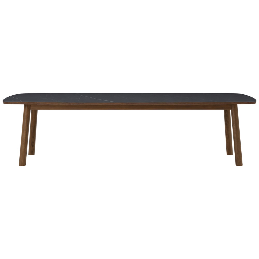 walnut / urethane finish, clear