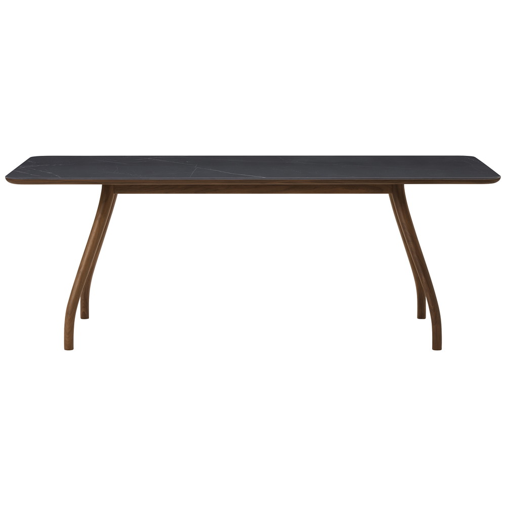 walnut / urethane finish, clear