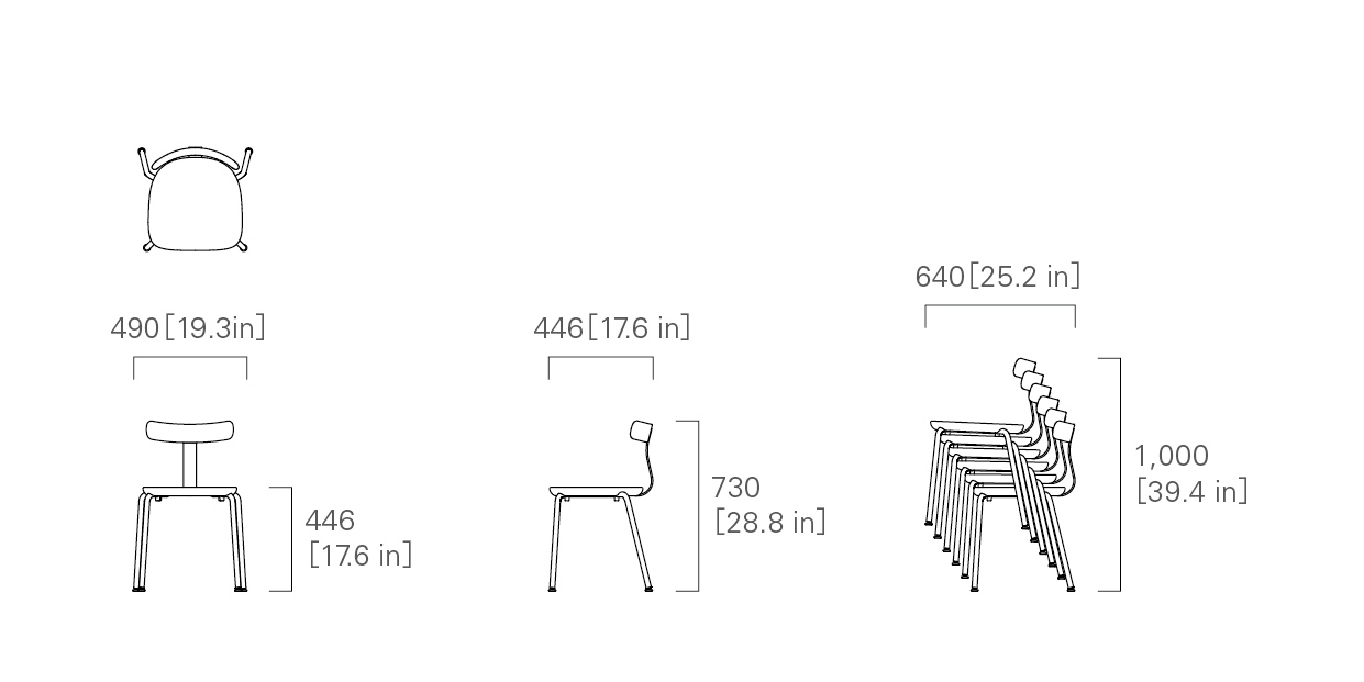 T1 CHAIR STACKABLE