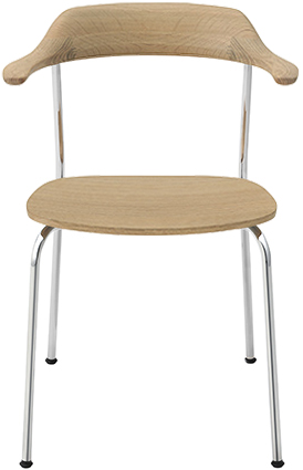 HIROSHIMA アームチェア(スタッキング・板座)